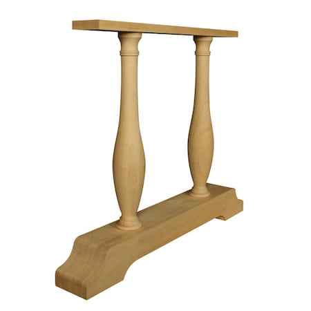 29 X 35 1/2 Traditional Trestle Table Base In Hickory PK